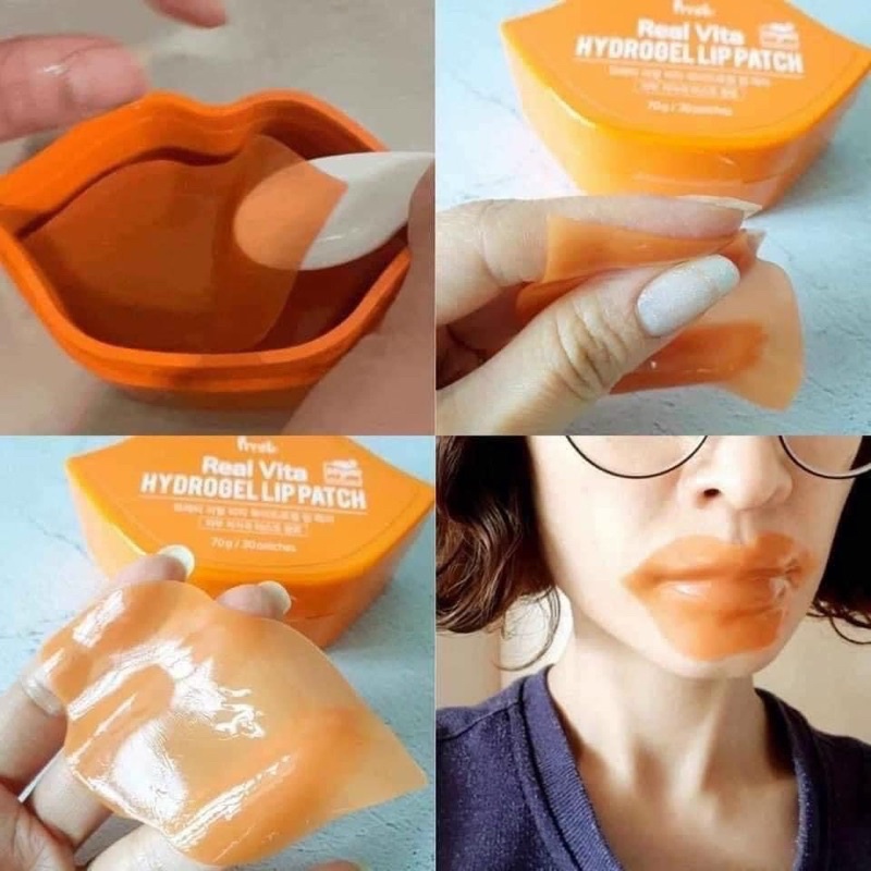 Mặt nạ dưỡng Hồng môi Pretti real vita Hydrogel lip Patch