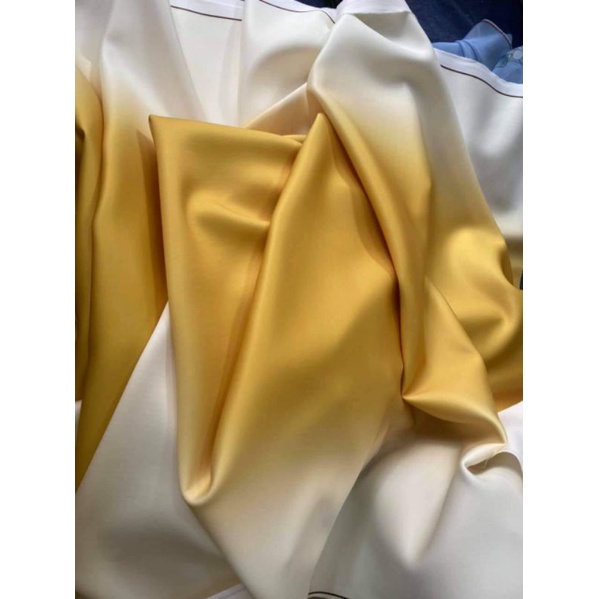 Vải xốp loang ombre full màu