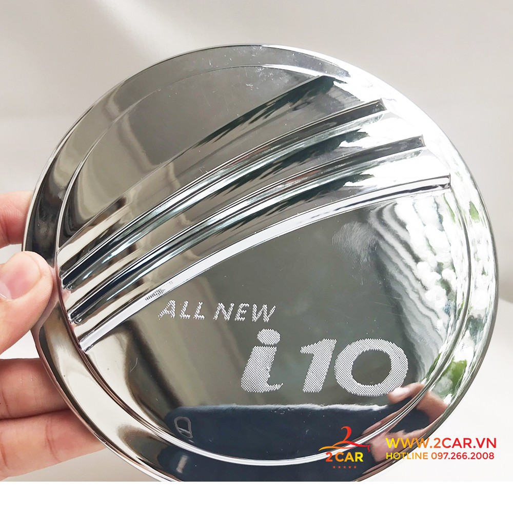 [Mã LIFEAU5SALE giảm 20k đơn 50k] Ốp Nắp Bình Xăng Xe Hyundai i10 Sedan 2014-2020 mạ crom cao cấp