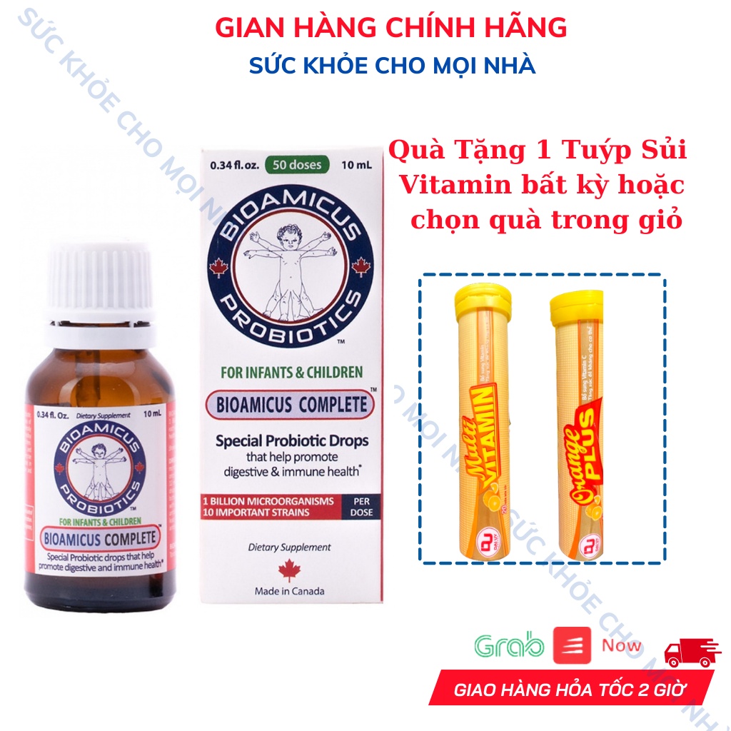 Men Vi Sinh Bioamicus Complete 10 Chủng - Nhập khẩu chính hãng Canada