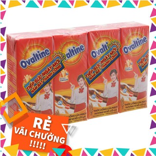 💖DATE MỚI💖 Lốc 4 hộp thức uống lúa mạch hương vị socola Ovaltine 180ml