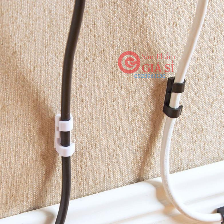 [VỈ 20C KEO 3M MỚI] Nẹp Cố Định Dây Điện Kẹp Giữ Cáp Sạc Nẹp Dây Điện Chống Rối Dán Tường 88068 TỔNG KHO SỈ VP88 ❤️frees