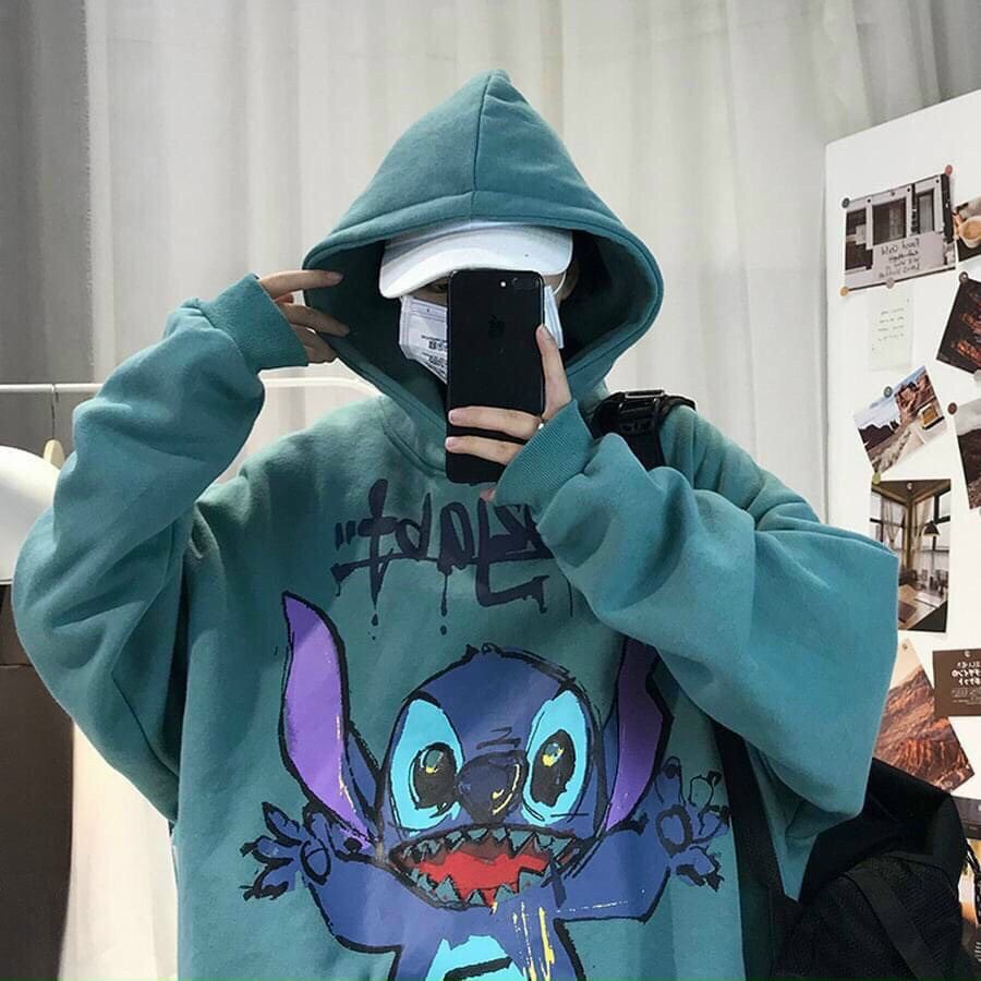 Áo hoodie nữ unisex hình chuột Stitch thời trang cực đẹp | BigBuy360 - bigbuy360.vn