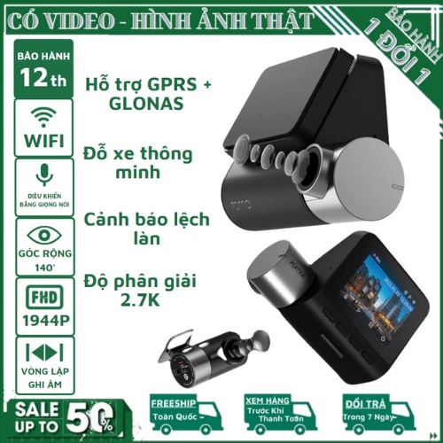 Camera hành trình ô tô trước sau 70mai Pro Plus A500S Chính hãng - Bảo hành 12 Tháng | BigBuy360 - bigbuy360.vn