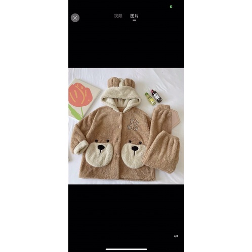 Siêu phẩm bộ gấu Bear thêu đáp nổi cực cute | BigBuy360 - bigbuy360.vn