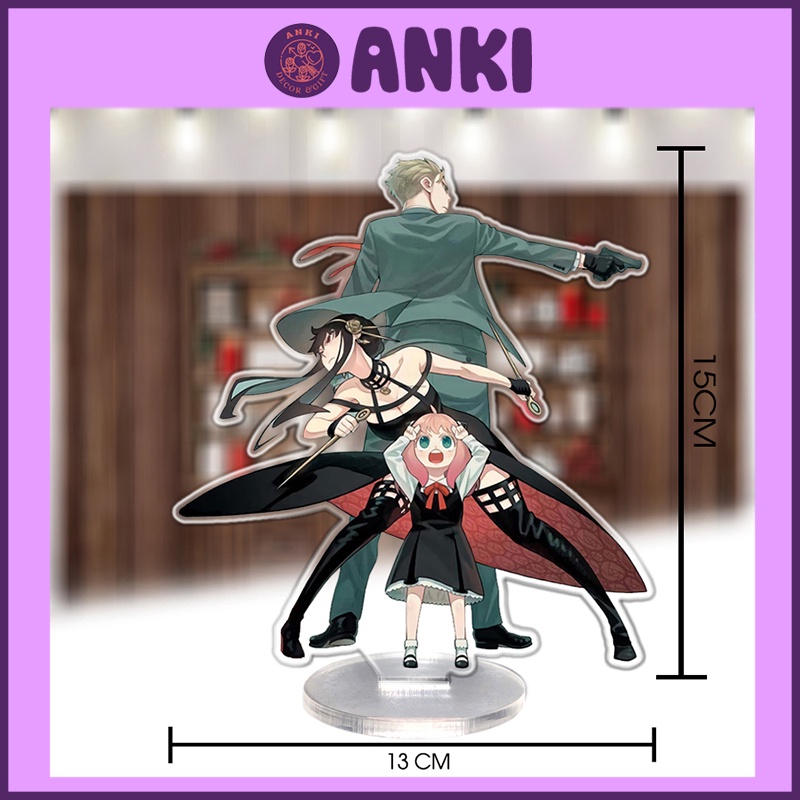Mô hình standee 2D SPY x FAMILLY, mô hình các nhân vật anime, hoạt hình, quà tặng ý nghĩa, sưu tập, standee mica