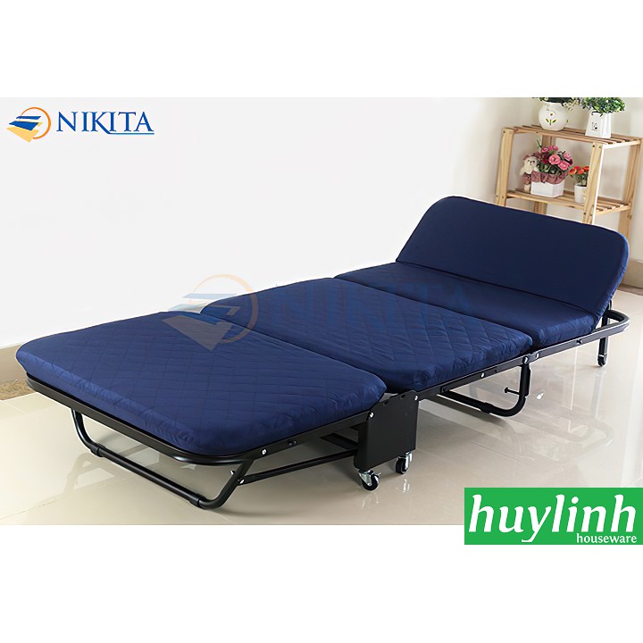 Freeship Giường gấp nâng đầu 3 đoạn Nikita GB90 - 90cm