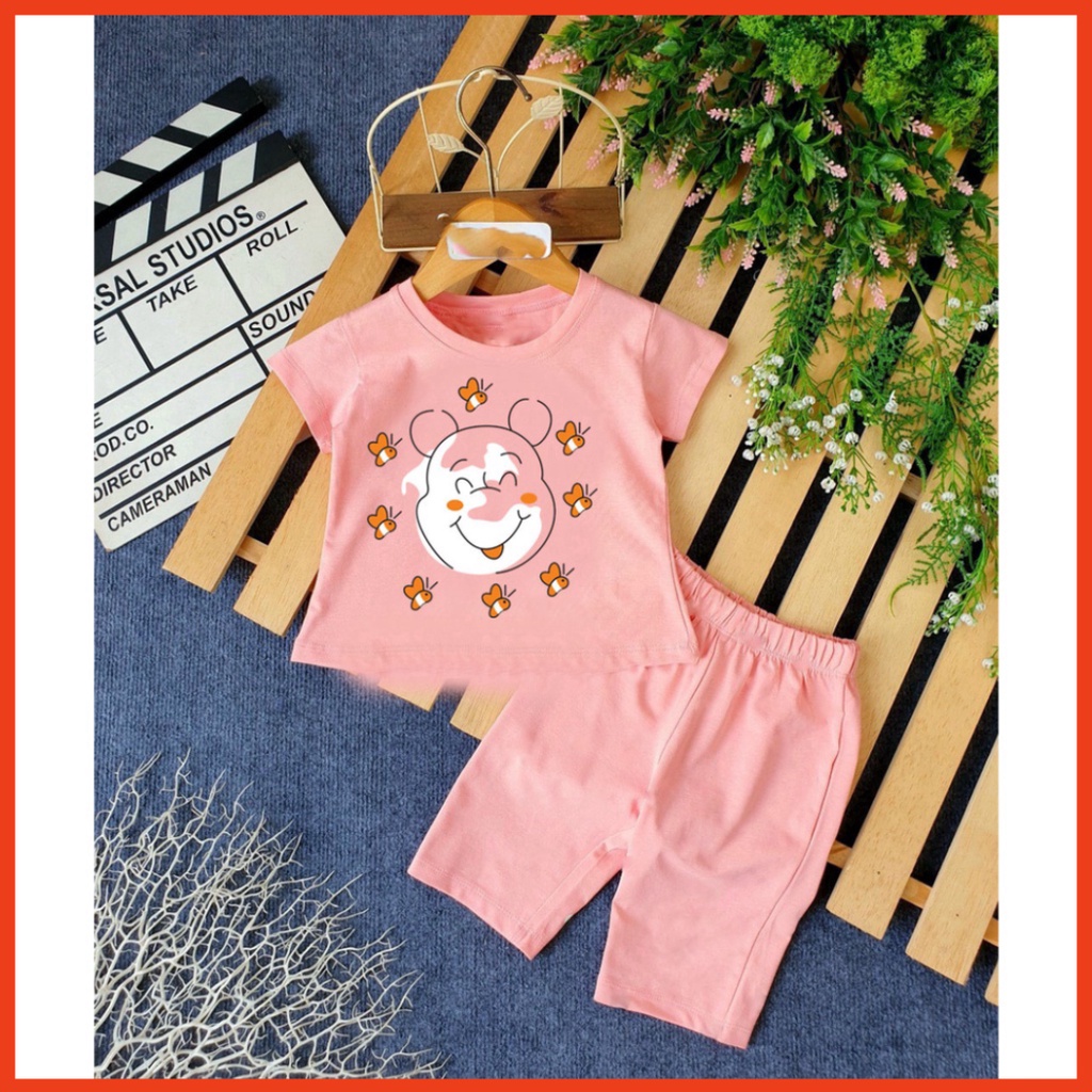( Khuyến mãi ) Combo 3 Bộ bé gái hình con gấu va đàn ong xinh đẹp cho bé gái cho bé từ 6-28kg .BDBG50. .