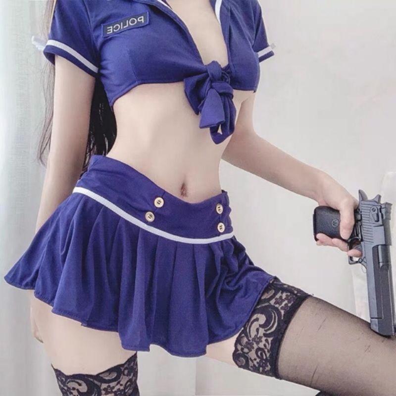 C10 cosplay nữ cảnh sát buộc dây sexy gợi cảm