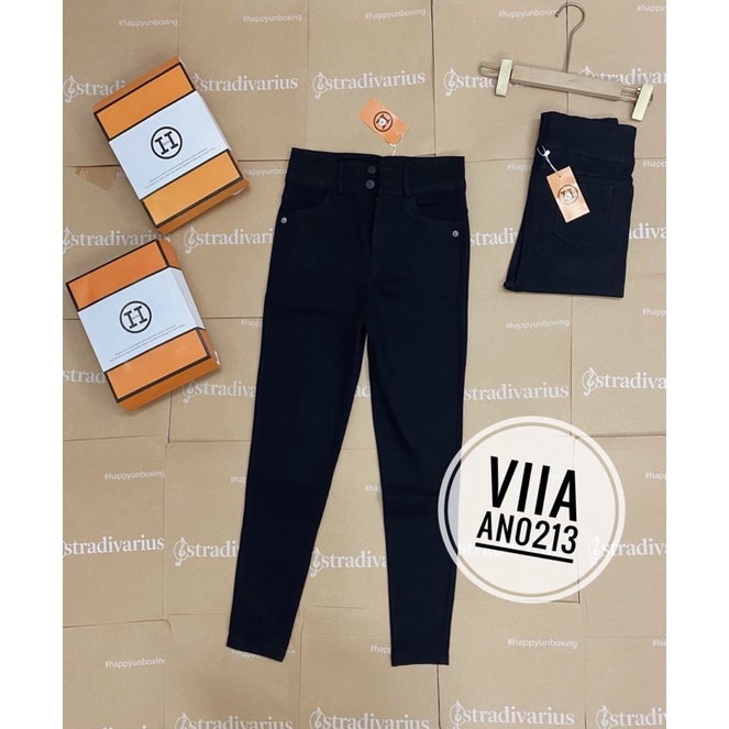 Quần Tregging jean giấy 2 cúc AN0213 VIIA DESIGN