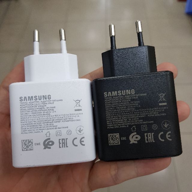 Bộ sạc siêu nhanh 45W Samsung chính hãng cho Note 10+, S20+, S20 Ultra