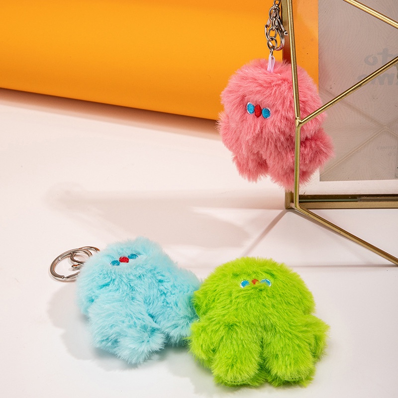 Dễ Thương Móc Khóa Hình Thú Nhồi Bông Hoạt Hình Đáng Yêu