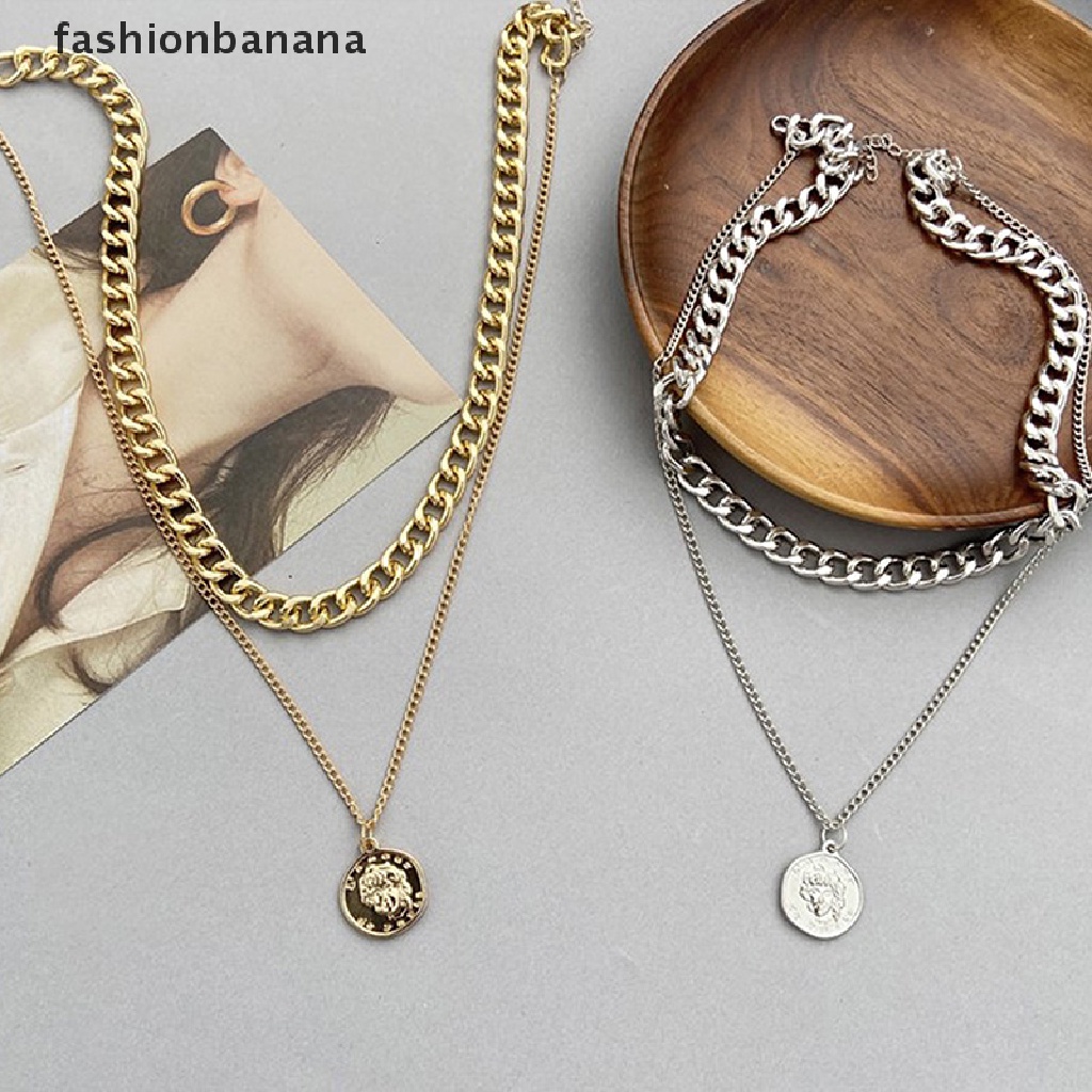 1 Vòng Cổ Choker Nhiều Lớp Màu Bạc / Vàng Đồng Cổ Điển Dành Cho Nữ