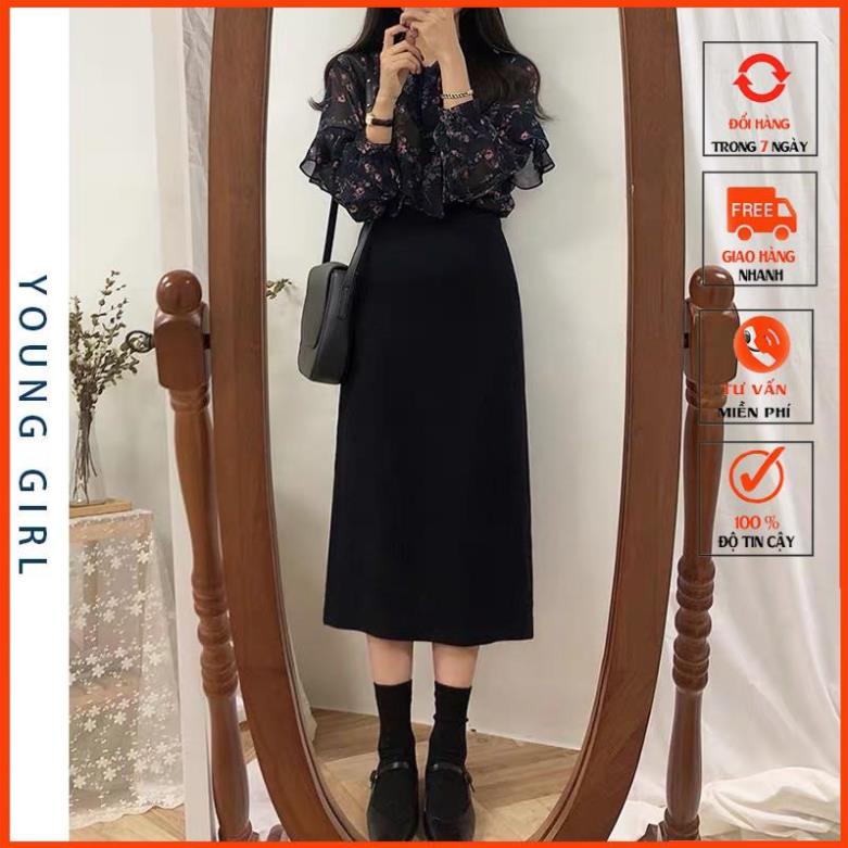 Chân Váy Dài midi trơn mã 306 | BigBuy360 - bigbuy360.vn