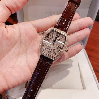 Đồng hồ nữ DAVENA bản dây da/thép lung linh