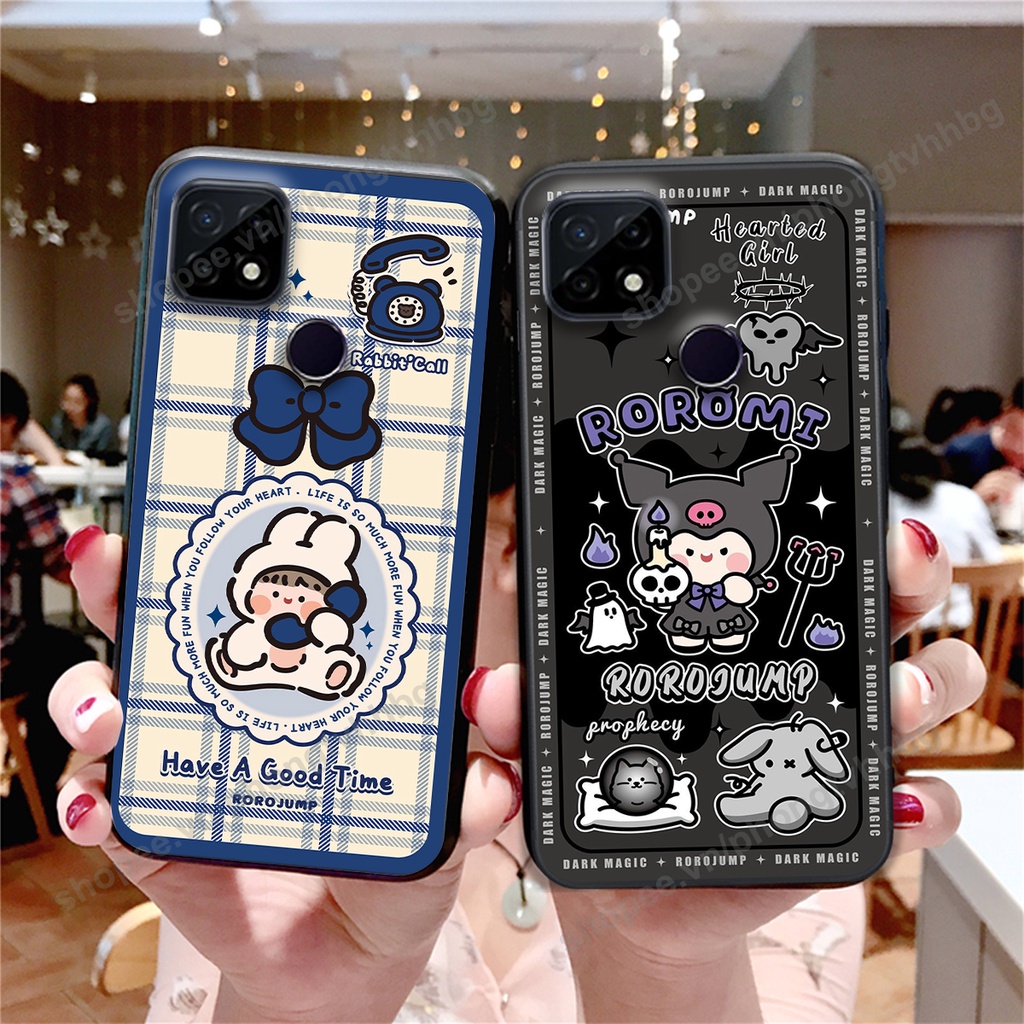 Ốp lưng Realme C20 / Realme C21Y / Realme C25 / Realme C25S trái tim gấu thể thao , smile mặt cười cực cute