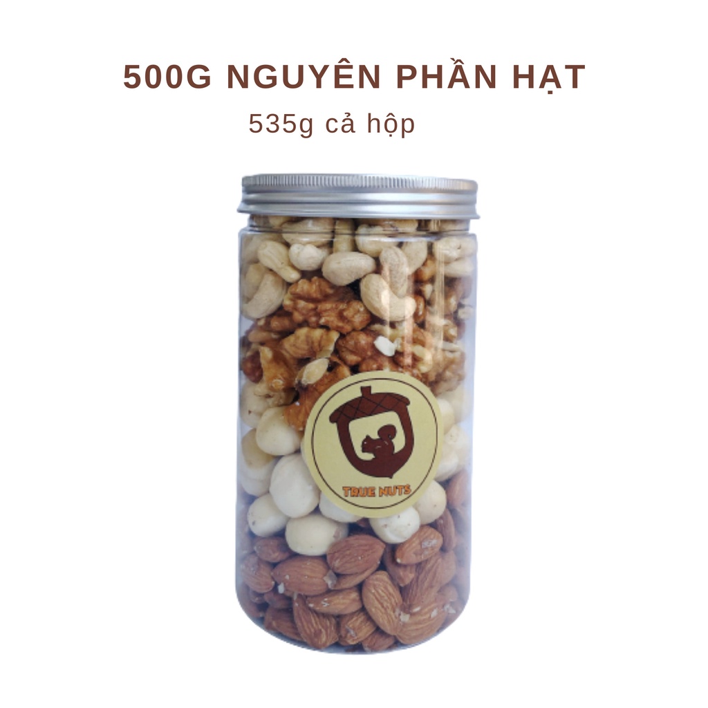 Combo 1Kg Granola Homemade Và Hạt Dinh Dưỡng Mix 4 Loại Hạt (Macca, Điều, Hạnh Nhân, Óc Chó)