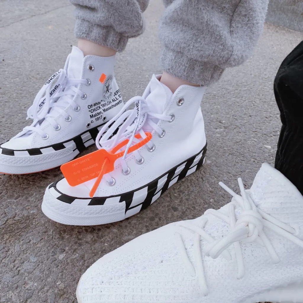 Off-white Giày Thể Thao Converse ALL STAR 70 OW 2.0 Cobrand MALDEN Massachusetts USA # 1420