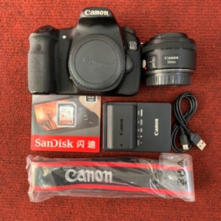 Máy ảnh Canon EOS 60D Và LENS CANON 50MMf1.8 STM ( 90% )