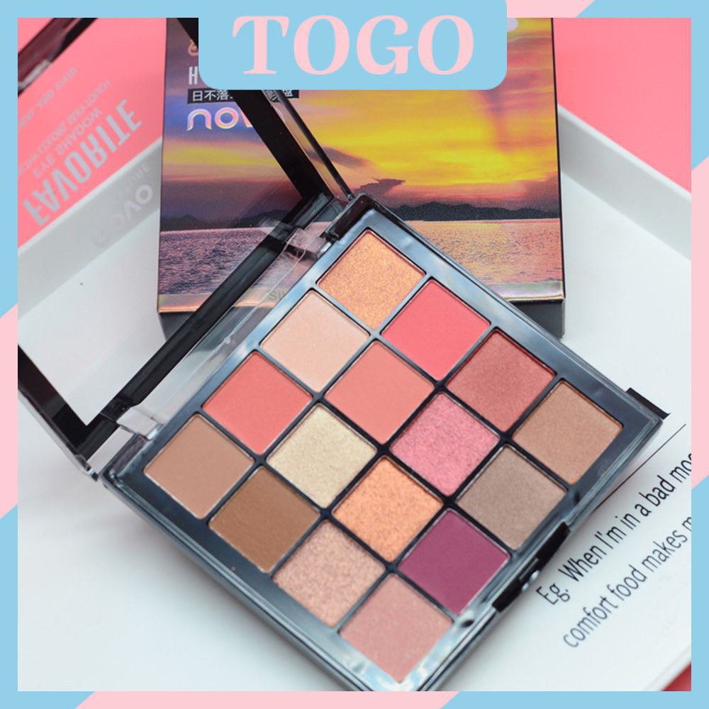 ☀☀☀ (Hàng Mới Về) Bảng Phấn Mắt 16 Màu Lì Và Ánh Ngọc Trai Tông Đất Lâu Trôi ☝☝☝