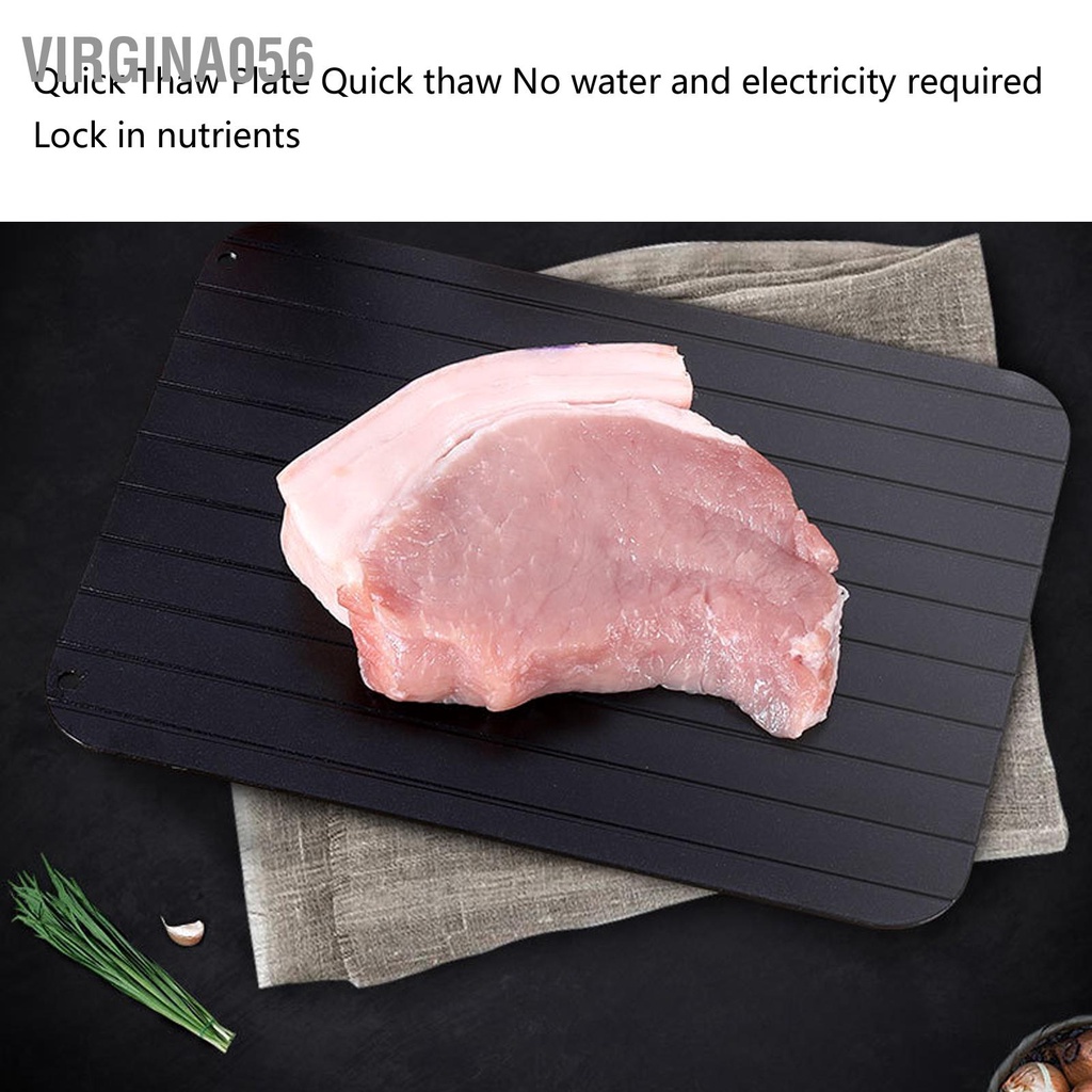 Virgina056 Khay rã đông nhanh Nhà hàng bếp Hợp kim nhôm Đĩa mềm cho thịt và thực phẩm