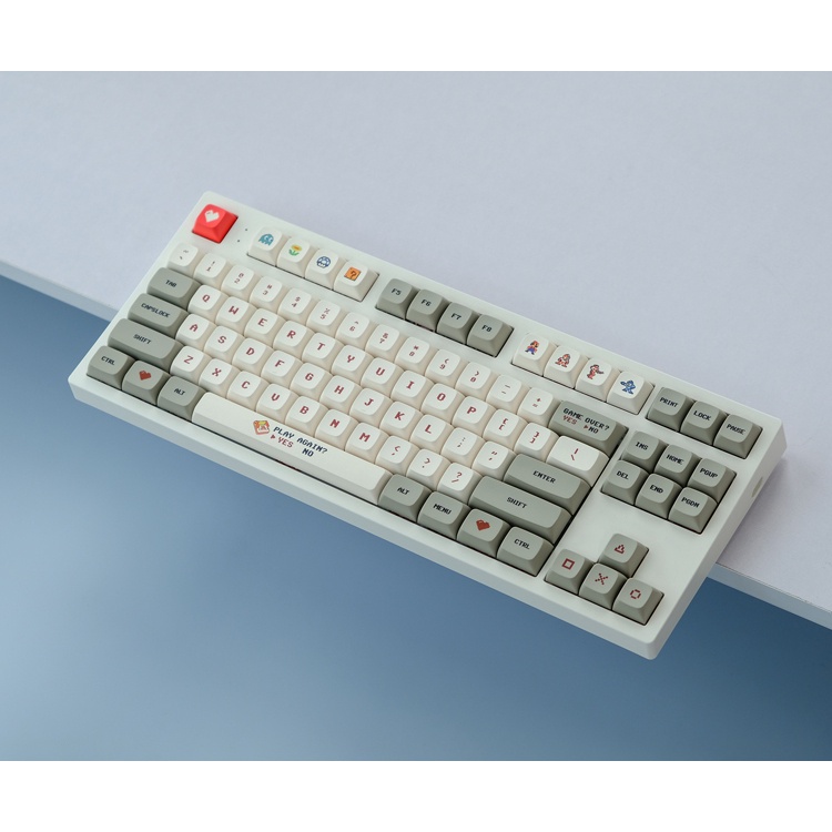 Gmk Bàn Phím Máy Tính 138 Phím PBT Màu Đỏ Và Trắng Cá Nhân Hóa GMK Cho Bàn Phím Cơ