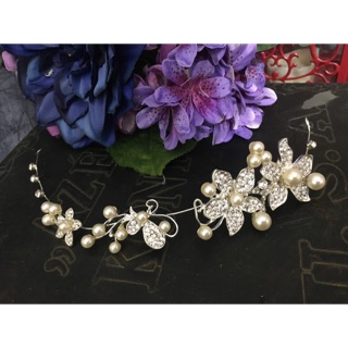 Hoa cài tóc cô dâu handmade, đồ cài tóc, phụ kiện cô dâu