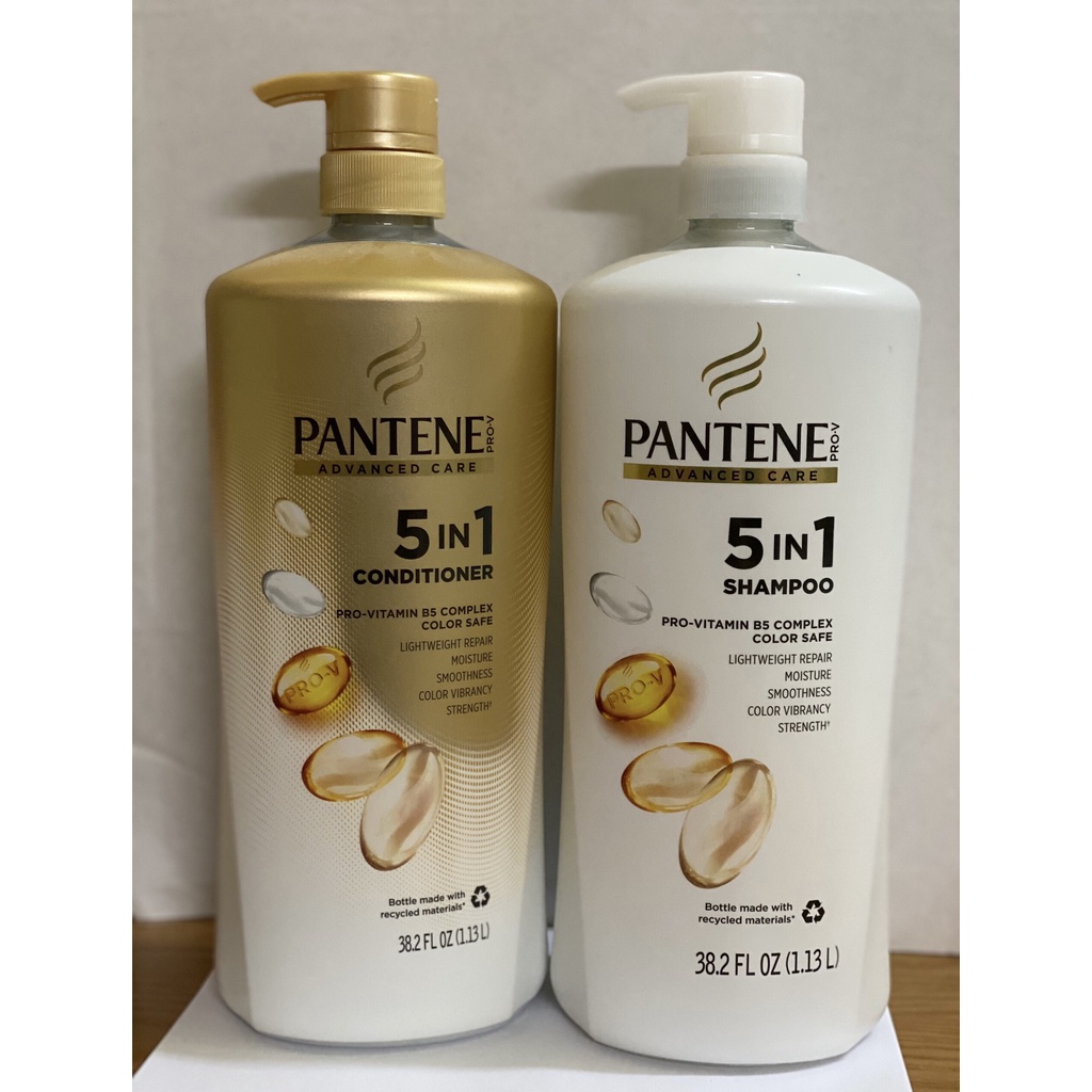 Dầu Gội Và Dầu Xả Pantene 5 in 1 Pro V Advanced Care 1.13l - Mỹ