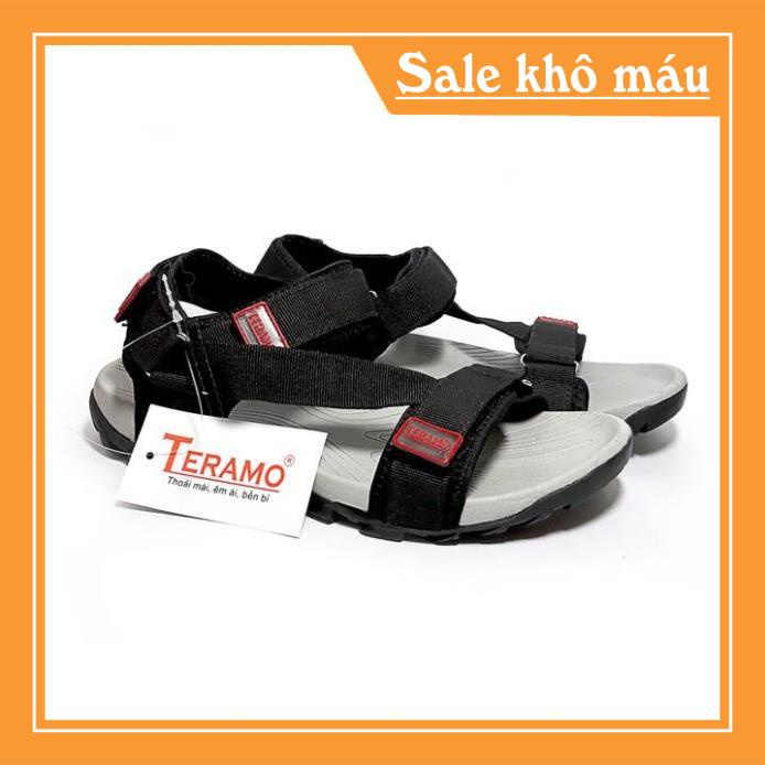 Giày Sandal Teramo quai chéo - TRM10 đen -new221