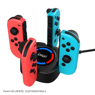 Đế sạc cho 4 tay joy con n-switch cùng lúc với led báo hiệu riêng biệt - ipega pg-9177