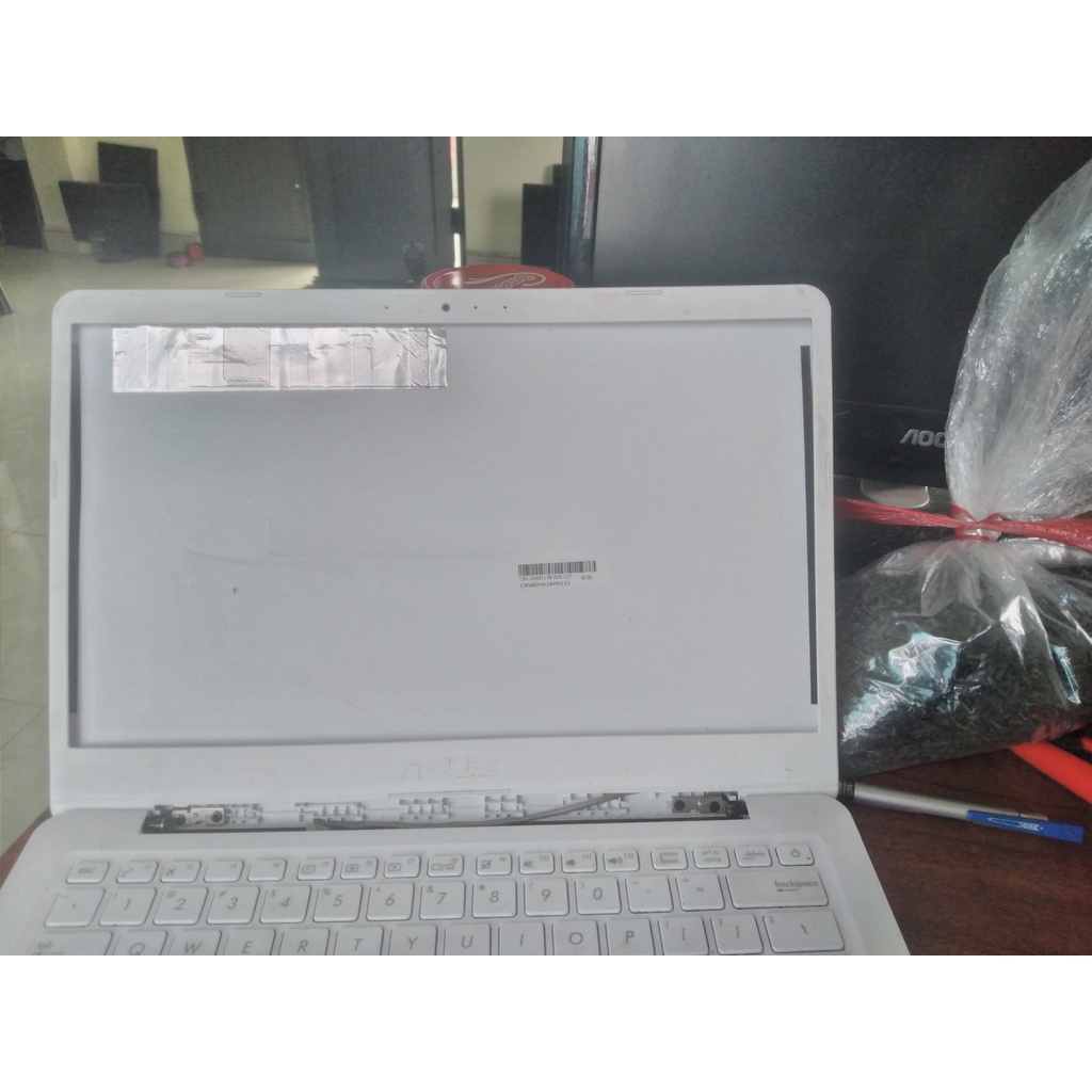 Main laptop asus e406s, quạt tản nhiệt nút nguồn cáp màn hình wecam wifi loa jack nguồn bản lề bo usb nắp cd asus e406s