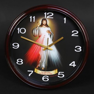 Đồng Hồ Công Giáo Mẫu 5 Lòng Thương Xót CHÚA GIÊSU (Jesus) - Nội Thất Treo Tường Trang Trí Phòng Khách Cao Cấp