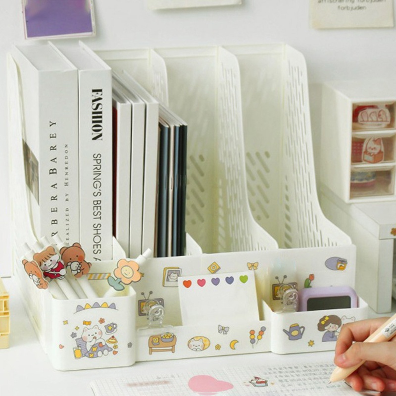 Hộc đựng tệp tài liệu hồ sơ đứng 4 ô dễ kéo/đẩy và chịu mài mòn