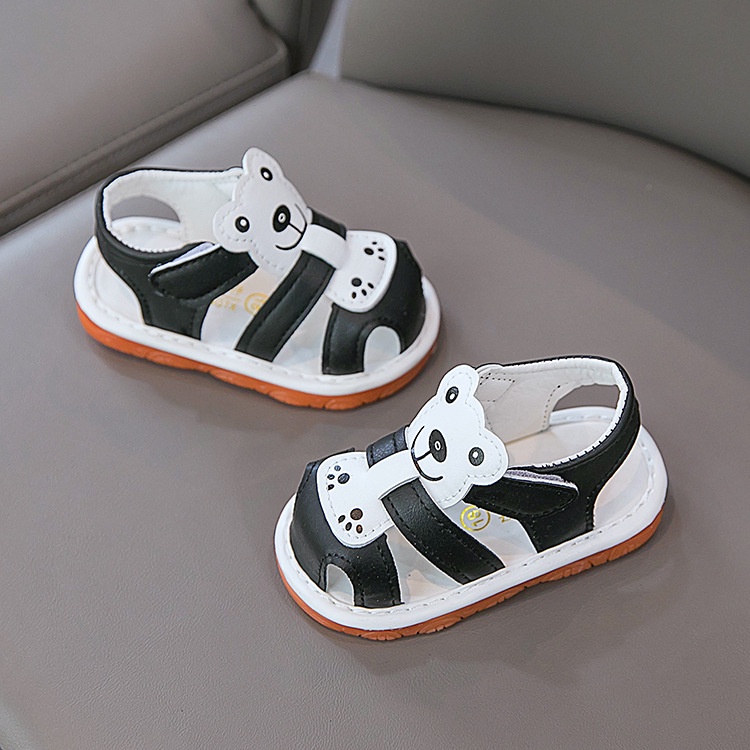Sandal Tập Đi Cho Bé Trai Bé Gái Phát Tiếng Kêu Đế Mềm Chống Trơn Trượt Phong Cách Hàn Quốc D51