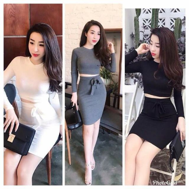 Set váy nơ