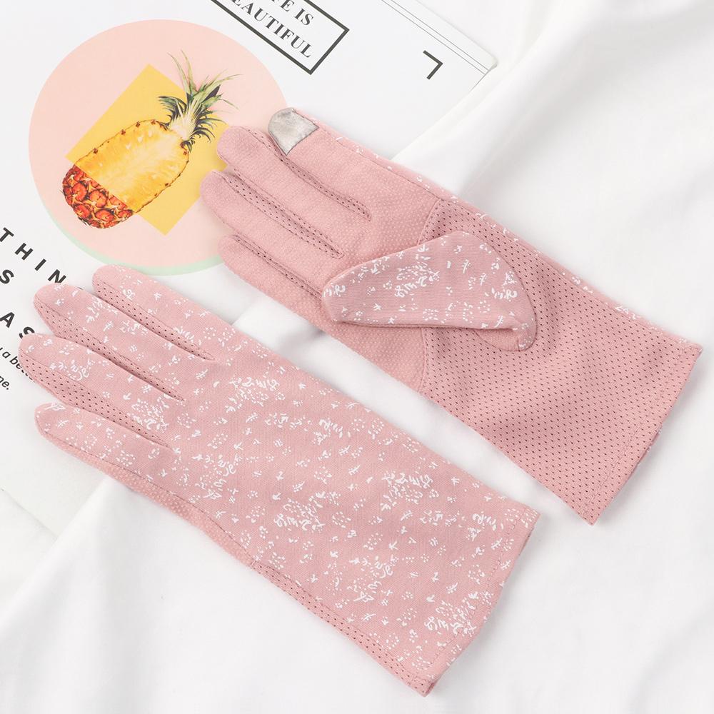 Găng Tay Cotton Chống Nắng Có Thể Chạm Màn Hình Cảm Ứng