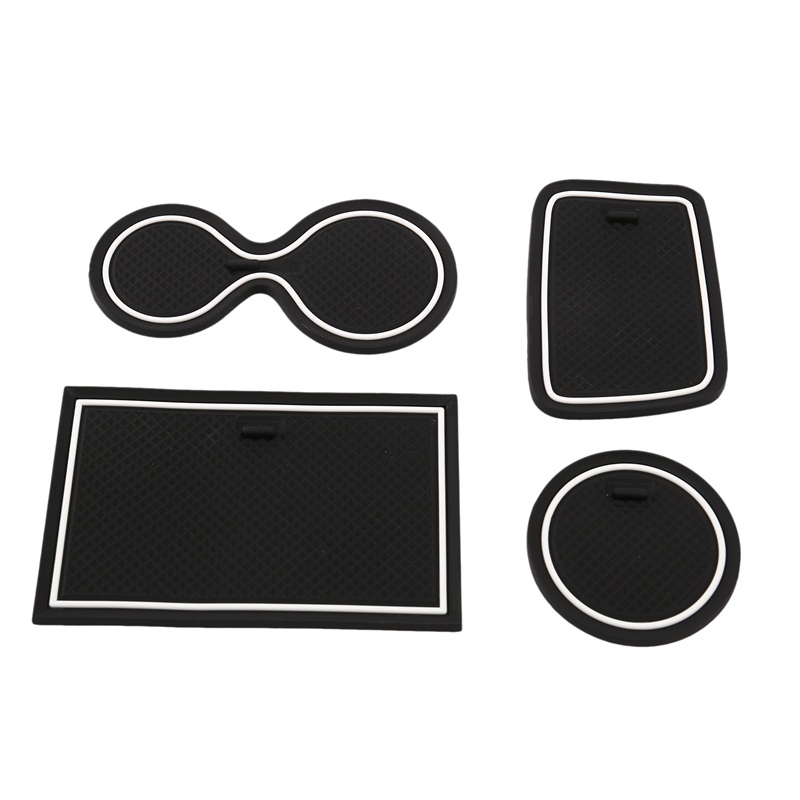 Tấm lót rãnh cửa 10 cái cho Renault Clio 4 Trang trí nội thất Cổng chống trượt Khe cắm Cup Pad Kiểu dáng xe hơi