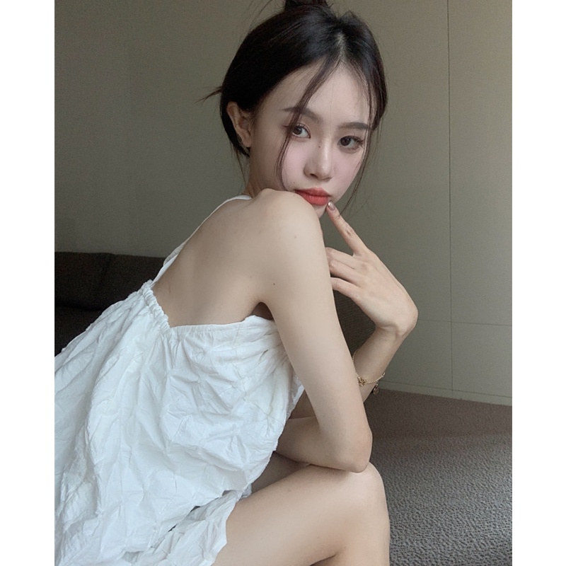 Áo Hai Dây Dáng Rộng Thời Trang Mùa Hè Quyến Rũ Cho Nữ