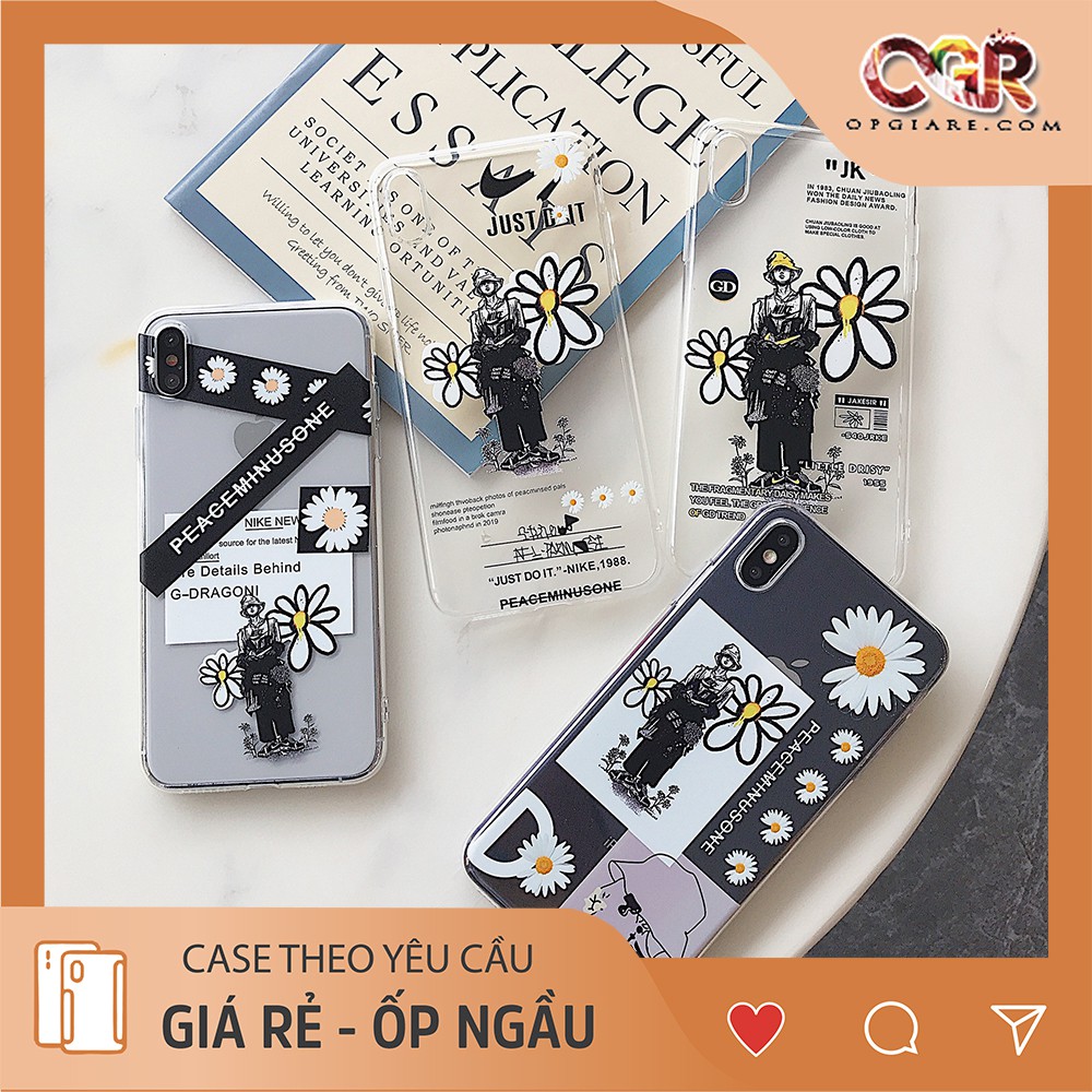 ốp lưng IPHONE GD hoa cúc dẻo mềm