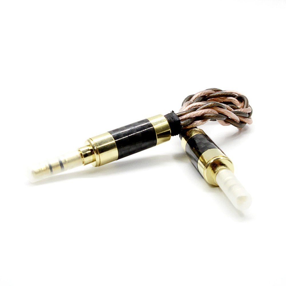 10cm AUX Cable 3.5mm Male to 3.5mm Male 8 core braided Stereo Audio Cable For Walnut V2/V2S Zishan Z1/Z2 Amplifier MP3