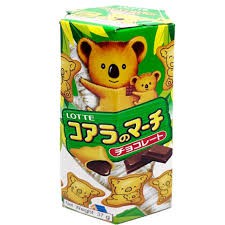 Bánh gấu nhân kem socola/ dâu Lotte Koala's March hộp 37g
