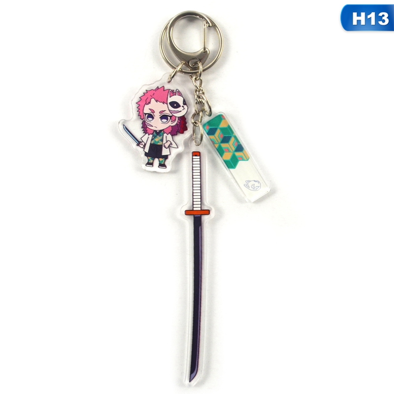 anime Demon Slayer: Kimetsu no Yaiba Keychains Key chains Acrylic Gifts