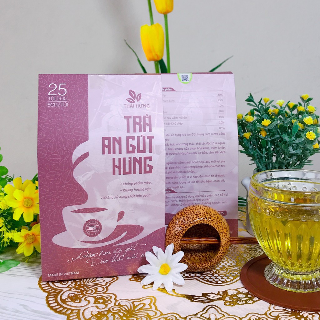 [CHÍNH HÃNG] Trà An Gút Hưng Thái Hưng - Đào thải axit Uric, giảm cơn đau do gút