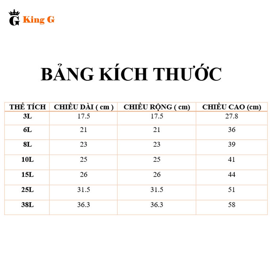 Bình Thủy Tinh  King G - Bình Thủy Tinh Ngâm Rượu Họa Tiết Kim Cương Dung Tích 3L, 6L, 8L, 10L, 15L, 25L -BKC01