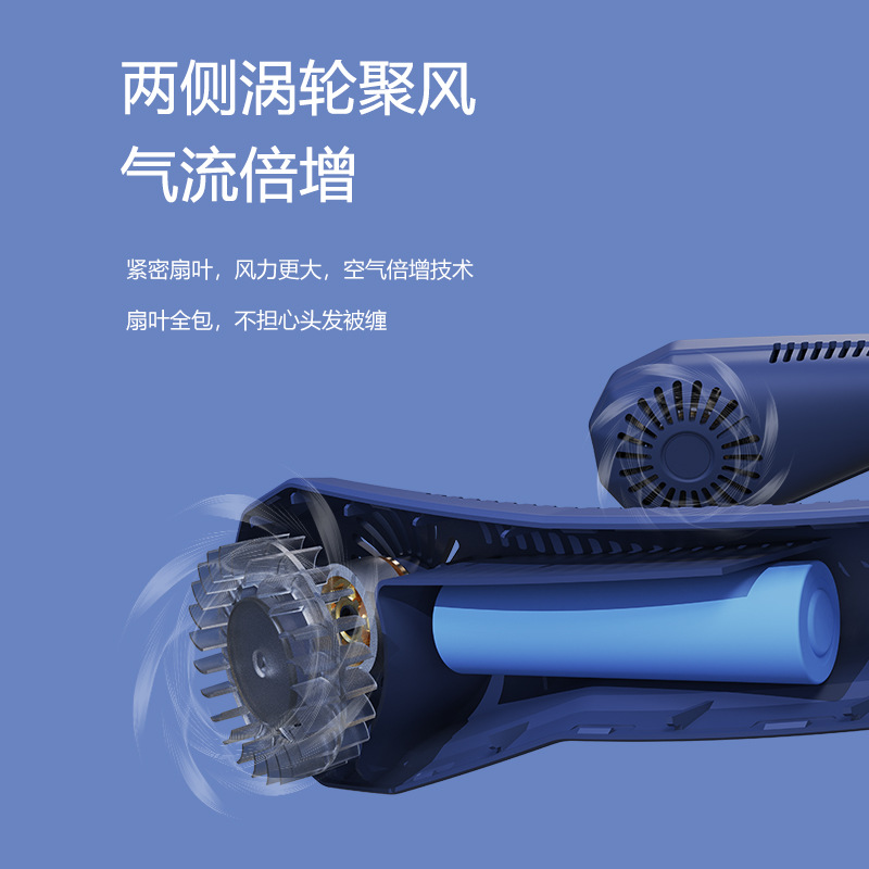 Quạt Nhỏ Đeo Cổ Kỹ Thuật Số Tuabin Công Nghệ Kỹ Thuật Số Mới 2022 Sạc USB Cho Học Sinh