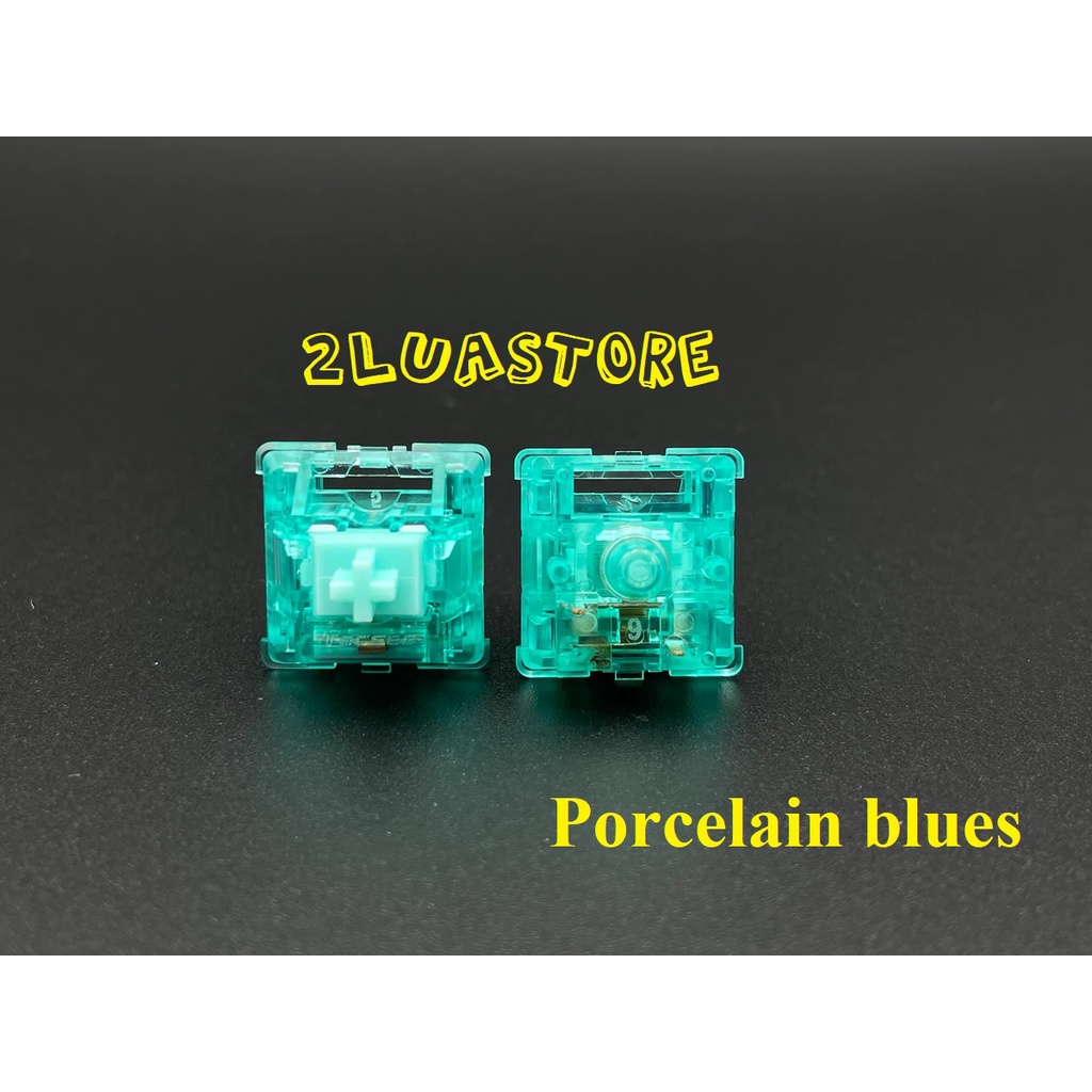 Công tắc bàn phím cơ Switch Porcelain Blues 53g và 62g Linear 5 pin
