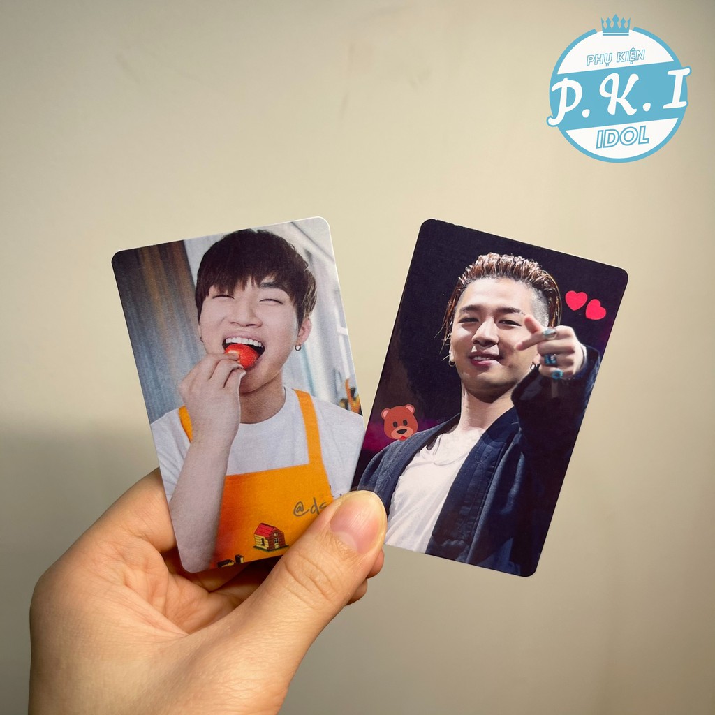 Set 9 Card Thẻ BigBang - Card Unoff Bo Góc Ép Lụa Làm Quà Tặng