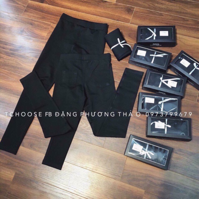 Quần Legging Kèm Hộp Đen sang chảnh