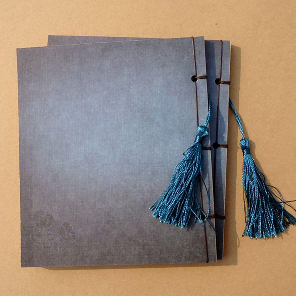 Rebuy1 máy tính xách tay wire-bound kraft paper vintage thread-bound school tua diary sketchbook kiểu trung quốc sketch blank
