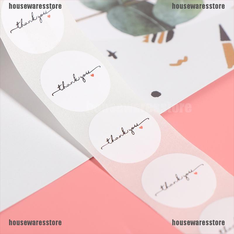 Cuộn 500 Miếng Dán Tròn Màu Trắng Kích Thước 1 inch Dùng Trang Trí